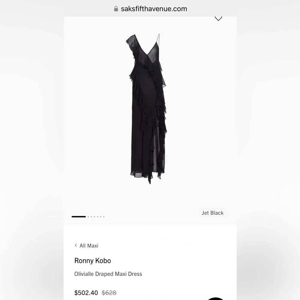 Ronny Kobo Olivialle Draped Maxi Gown - Picture 7 of 16